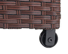 Mendler Baule Contenitore da Esterno HWC-D88 polyrattan ~ Premium 950l Marrone