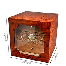 ODDINER Cigar Box di stoccaggio Legno Cigar Box Personalizzata Cedar Verticali di Legno Visibile portasigarette Cigar Box Idratante Tre Strato Trasparente Cigar Humidor