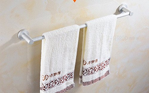 MBYW Portasciugamani Portasciugamani da Bagno Pugno Gratuito Porta Asciugamani Spazio Alluminio Singola Doppia Barra Porta Asciugamani da Bagno Toilette Lunghezza Bagno 40-100 cm, 70 cm, Pugno