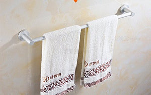MBYW Portasciugamani Portasciugamani da Bagno Pugno Gratuito Porta Asciugamani Spazio Alluminio Singola Doppia Barra Porta Asciugamani da Bagno Toilette Lunghezza Bagno 40-100 cm, 70 cm, Pugno