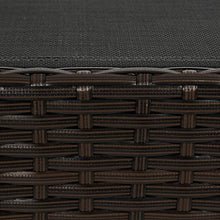 TecTake 800315 Lettino Poly Rattan, Arredo Esterno Giardino, Gambe Antiscivolo, Sdraio Prendisole Divano - Disponibile in Diversi Colori (Mixed Marrone | No. 402056)