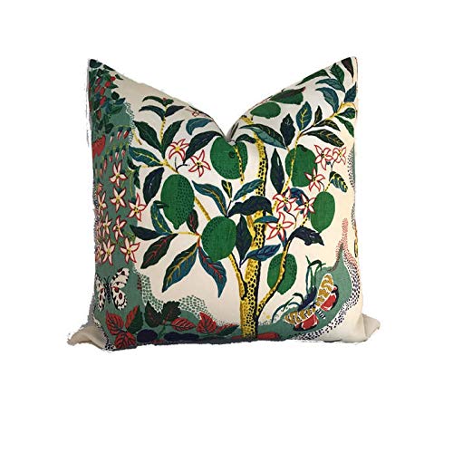 Toll2452 Schumacher - Cuscino decorativo da giardino con agrumi, cuscino decorativo per la casa