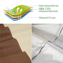 Copertura per Sedie da Giardino Impermeabile 210D Telo Coprisedie Pieghevole Parapolvere Resistente in Tessuto Oxford Quadrato 53X53X89 cm