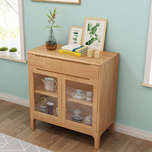 LULUVicky in Piedi Bagagli Petto Credenza Cassettiera pasti Bagagli cassetti Cassetto Bassa Credenza (Color : Natural, Size : 80x40x85cm)