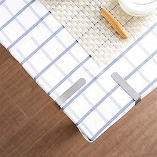 AMAZING1 - Confezione da 8 mollette per tovaglia in acciaio inox, regolabili in metallo, ideali per tavoli, buffet, piatti per alimenti, feste, barbecue, casa e giardino all'aperto