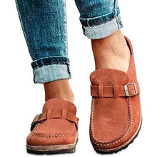 AFANG Donne Casual Comfort Pelle Scamosciata Slip on Sandali,Summer Home Office Scarpe Ufficio All'aperto Slip Slip Beach Pantofole Donna Casual Scarpa Piatta Moda Pantofole,D,36
