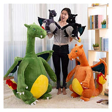 JSJJRFV Giocattoli di Peluche Giocattoli di Peluche Grande Dinosaur Dinosaur Doll Peluche Peluche Morbido di buona qualità Grande Regalo per Bambini Ragazzi (Color : Black, Height : 60cm)