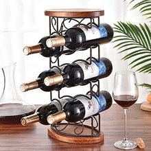 GAGP Portavini da gabinetto di Sguardo Elegante Tavolo Vino Wine Rack impilabile Bottle Holder per Qualsiasi bancone o Cantina (Color : Black, Size : 45x23x15cm)
