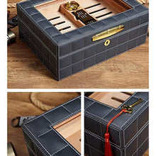 Umidificatori Humidor Armadio per Sigari Humidor Idratante di Grande capacità Humidor con Lucernario Trasparente Humidor con Design A Doppio Strato Humidor Piccolo E Comodo
