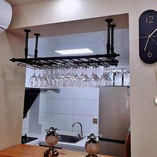 GAXQFEI Cucina Del Vino Del Vino Stoccaio Cremagliera Del Soffitto Del Soffitto, Rack Del Coccole Decorazione Del Soffitto Rack, Ferro Retrò Iron Appeso a Impennata Portabicchieri Di Vino, Usato per