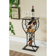 LDM Portabottiglie per Vino, portabottiglie per Vino da Terra in Ferro Espositore per Cucina Soggiorno Scaffale portaoggetti Scaffale portaoggetti