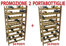 2 Pezzi Porta Bottiglie cantinetta in Legno Marrone 54 posti per Vino Cantina enoteca Bar casa Cucina ripostiglio