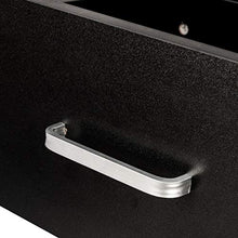 FEANG Comodino Comodino 2X Comodino con cassetto Mobili Camera Comodino Bagagli Nero Tavolino Laterale