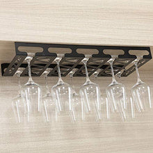 sotto L'armadio Vino Cremagliera di Vetro Metallo Appeso Portabicchieri da Vino Bar Cucina caffè Cantina Casa Cremagliera del Vino Facile Installazione Cremagliera del Bicchiere di Vino
