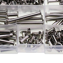 Lecimo 200 Pezzi Viti nichelate Kit assortimento Libri per Rivetti Vite a Testa cilindrica