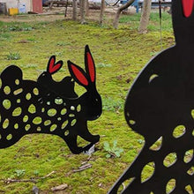 Decorazioni di Pasqua, pali da giardino di Pasqua Decorazione artistica da giardino a forma di coniglietto in acrilico Sagoma di animali Sagoma di coniglietto per prato Decorazione da giardino