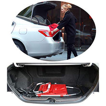 LIUJIE Carrello da Trasporto Leggero a 6 Pezzi da 60 Litri Carrello da Arrampicata Pieghevole Portatile Pieghevole - Borsa per la Spesa Impermeabile - Indossare e per riporre Facilmente,Rosso,2rounds