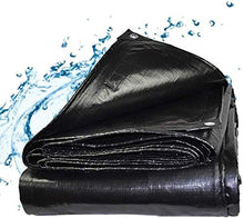 Tela da Vela Tessuto incatramata Nero Telo Impermeabile Resistente ai Raggi UV Resistente all'Usura Teloni Teloni Rivestimento in Tessuto Multiuso Auto, Barche, Imprese edili, Camper Copertina