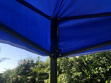 FT TENORE Gazebo RICHIUDIBILE 3X3 M Pieghevole A Fisarmonica Mercato TENDONE con Sacca (Blu)