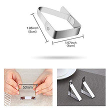OurLeeme Clip per Tavolo, Clip per tovaglia in Acciaio Inossidabile Clip per Coperchio per Tavolo Portabiti da Tavolo da Giardino per Matrimoni in casa