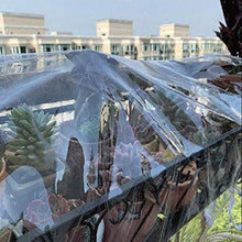 NMBC Telone Occhiellato Toldo De Planta Impermeabile 0.5mm PVC Vetro Morbido con Occhielli Resistente agli Strappi Addensare Giardino Foglia di Pianta Floreale-1.4x2.5m Chiaro