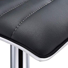 YUBINjiubadeng Sgabello da Bar Pelle 2 x Bar Stool Set PU 360 Gradi Girevole con Schienale Alto Sedia da Cucina Regolabile in Altezza a Gas di Sollevamento (Grigio) (Color : Grey)