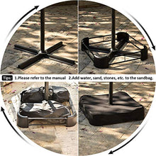 Ombrellone da Giardino, Ombrelloni da Terrazzo, Ombrellone Giardino Parasole Ø 300cm con Base, Ombrellone da Balcone e 8 Nervature Pesanti per Ombrellone Spiaggia, Giardino, Balcone (grigio)