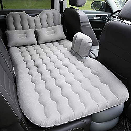 HongLianRiven Lettino da Viaggio Auto Gonfiabile Lettino da Viaggio Cuscino d'Aria Letto for Auto poggiatesta Posteriore, in-Auto Letto, in-Car Letto Gonfiabile 5-12 (Color : Grey)