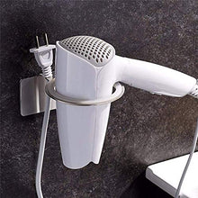 Allettare I titolari Asciugacapelli Asciugacapelli Rack Oro Holder Bagno Holder Vasca di stoccaggio con Ventosa (Colore: Silver)
