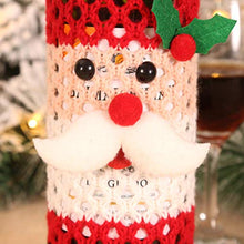 Amosfun Borsa per la Copertura della Bottiglia di Natale Vestito di Copertura per Maglioni di Vino Lavorato a Maglia di Babbo Natale per brutte Decorazioni Natalizie