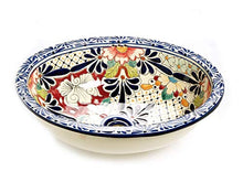 Jacinta – Lavabo ovale messicano | Lavabo da incasso ovale con bordo | Lavabo in ceramica Talavera in Messico