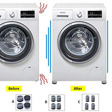 wanzhaofeng 4pcs Rilievo del Piede Antiurto in Gomma Lavatrice Mat Supplies Noise-Dampening Dryer Antiscivolo, 3,5 Centimetri