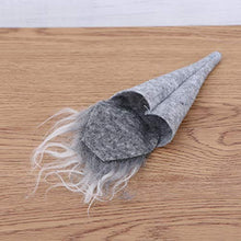 YARNOW 6Pcs Gnomi di Natale Cappello Bottiglia di Vino Topper Coperchio per Bottiglia di Vino Non Tessuto per Forniture per Feste di Natale (Colore Casuale)