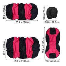 IMIKEYA 8 Pezzi coprisedili universali per Auto Protezioni per seggiolini Auto Traspiranti Set coprisedili per Auto Quattro coprisedili Auto per Quattro Stagioni Accessori Auto (Rosa Fluorescente)