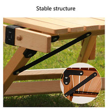 household products Tavolo Pieghevole per Esterni, Tavolo per Rotolo di Uova in Legno, Tavolo Pieghevole Portatile, Tavolo da Picnic per Barbecue da Campeggio a Guida autonoma