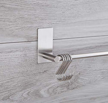 MKISHINE (3M Adesivi) Barra Porta Asciugamano con 5 Ganci S,Bello e Resistente,Porta Asciugamani Facile installarlo,Perfetto per Chi Non Vuole Fare Buchi nei mur (2)