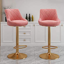 Sgabelli da Bar Sedia Alta qualità Bar Stool Polished Chrome Frame, con schienale flanella cuscino Gambe Golden Bar Sedia,, rotazione di 360 gradi, con poggiapiedi, facile da montare Regolabile Sgabel