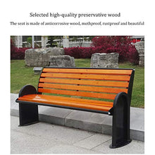 Panchine per Terrazze da Giardino da Esterno, Panchine da Parco con Schienali, Telai in Ghisa E Sedili con Doghe in Legno Massello Anticorrosivo, Panchine da Balcone Cortile, Ospita 2-3 Persone