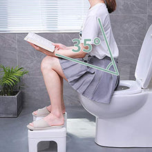 LILI Toilette Accovacciata Sgabello da Bagno Vasino da Bagno con Piedini Antiscivolo Squat Aiuti Stitichezza Pile Sollievo IBS