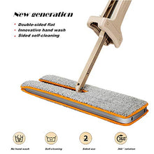 SSAYY Mop Clean Mop Piatto Biadesivo Magic Mop Telescopico Push Spazzatrici Detergente per Pavimenti Duro Pigro Vassoura capacità di Auto-Strizzare