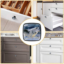 lupo grigio 4 PCS Pomelli per Porta, Pomolo per Mobile, Pomelli per Mobili con Viti, Maniglia per Armadietto, Pomelli per Porta, Pomelli per Cassetti per Porta, Armadio, Cassetto e Credenza