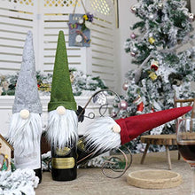 LIOOBO Sacchetto di Copertura della Bottiglia di Vino di Natale 3pcs Sacchetto di Vino di gnomi Borsa di Vino Decorazione di Champagne per la casa di Ufficio Negozio Bar casa