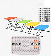 Tavolo da picnic all'aperto Semplice tavolo pieghevole tavolo da pranzo Tavoli da pranzo Tavoli da pranzo Tavoli per computer Tavoli da picnic all'aperto con altezza regolabile (5 colori opzionale) (C