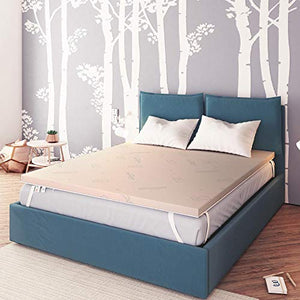 Baldiflex Topper Correttore Materasso Matrimoniale in Memory Foam Fresh Wave, Fodera in Maxicool Sfoderabile, Fresco, Traspirante, ergonomico, antiacaro, 160 x 190 cm h 6 cm