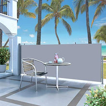 Tenda laterale da giardino, schermo da esterno, retrattile, con funzione di avvolgimento automatico, per giardino, cortile, patio, terrazza, 300 x 120 cm