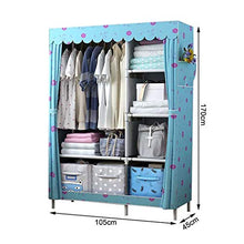 Guardaroba Noleggio Panno da Cucina Panno Robusto Casa a più Strati della Porta Camera da Letto di immagazzinaggio della Copertura Zipper Hanger Cabinet XINYALAMP (Color : F)