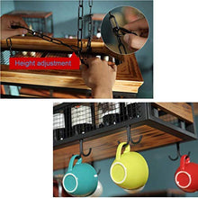 FWZJ Wine Lovers/Ceiling Mounted Hanging Wine Rack/Wine Glass Rack/Wine Bottle Holder/Bar Floating Shelf/Ceiling Decoration Shelf for Bars,Restaurants,Kitchens/Stemware Rack (Size