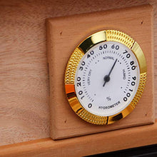 Umidificatore Idratante A Temperatura Costante Armadio per Sigari Set per Fumatori di Sigari Accessori per Sigari Scatola Idratante in Legno di Cedro può Contenere 50 Sigari