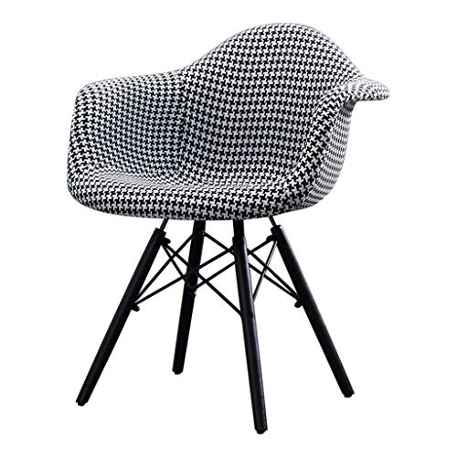 Sedia da Pranzo Mid-Century/Sedia da Divano Pied de Poule, Seduta Comoda, pregevole fattura, Adatta per la Decorazione Domestica Moderna