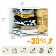 JOISCOPE Armadio Camera da Letto Appendiabiti Portatile, Armadio Guardaroba Componibile con Ante, Armadio Modulare Salvaspazio 12 Cubi